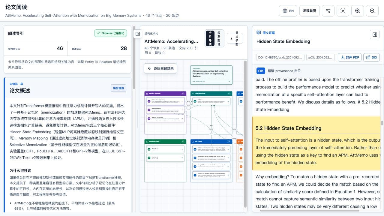 原文证据页:结构对象、证据和来源段落保持同屏可追溯。
